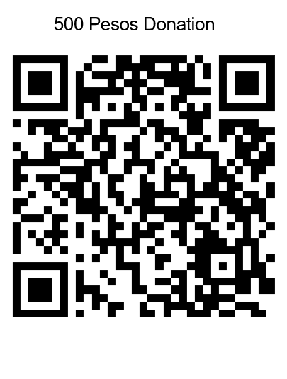 dONATE 500 pESOS
